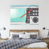 Oscilloscope Love Canvas Afdruk (Insitu (Slaapkamer))