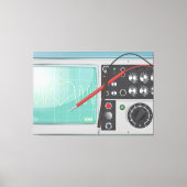 Oscilloscope Love Canvas Afdruk (Voorkant)