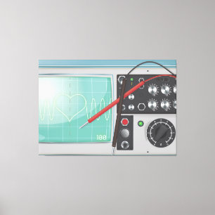 Oscilloscope Love Canvas Afdruk