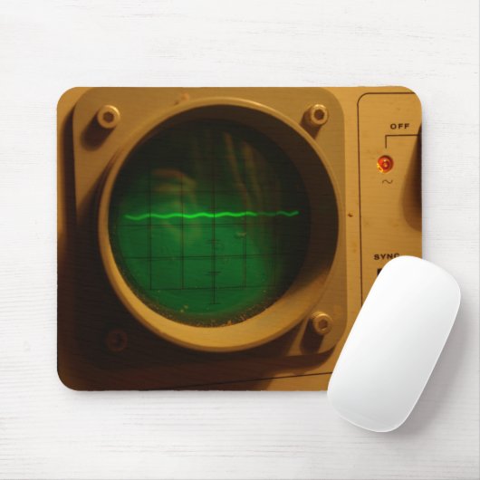Oscilloscope Mousepad Muismat (Met muis)