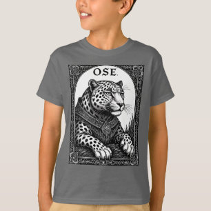 Ose De Goetische Luipaard Stijgt T-shirt