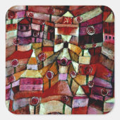 Ose Garden, schilderij Paul Klee Vierkante Sticker (Voorkant)