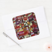 Ose Garden, schilderij Paul Klee Vierkante Sticker (Envelop)