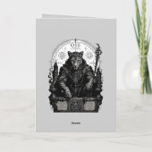Ose Gotische Occulte Luipaard Kaart (Achterkant)