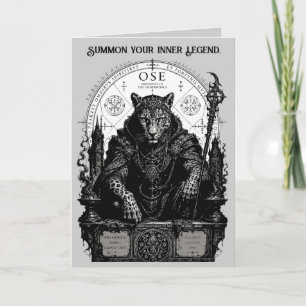 Ose Gotische Occulte Luipaard Kaart