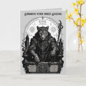 Ose Gotische Occulte Luipaard Kaart (Gele Bloem)