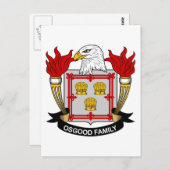 Osgood Family Crest Briefkaart (Voorkant / Achterkant)