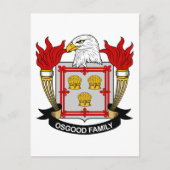 Osgood Family Crest Briefkaart (Voorkant)