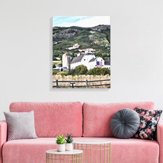 Osguthorpe Barn in Park City, Utah Canvas Afdruk (Insitu (Woonkamer))