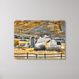Osguthorpe Barn in Park City, Utah Canvas Afdruk