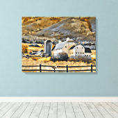 Osguthorpe Barn in Park City, Utah Canvas Afdruk (Insitu (Houten vloer))