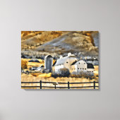 Osguthorpe Barn in Park City, Utah Canvas Afdruk (Voorkant)