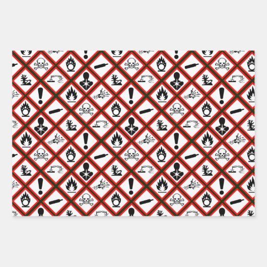 Osha Pictogrammen hagedis Inpakpapier Vel (Voorkant 3)