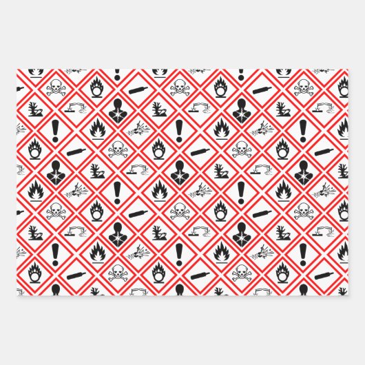 Osha Pictogrammen hagedis Inpakpapier Vel (Voorkant)