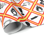 Osha Waarschuwingen Cadeaupapier (Rol Hoek)