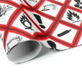 Osha Waarschuwingen Cadeaupapier (Rol Hoek)