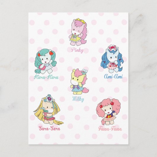 Osharena Pony Kawaii Friends Briefkaart (Voorkant)