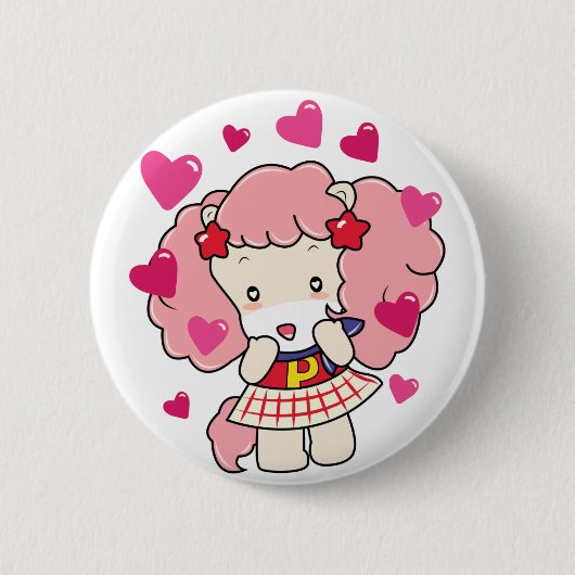 Osharena Pony Kawaii Love Button (Voorkant)