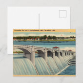O'Shaughnessy Dam, Columbus, Ohio Briefkaart (Voorkant / Achterkant)