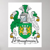 O'Shaughnessy Family Crest Poster (Voorkant)