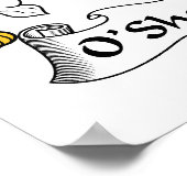 O'Shaughnessy Family Crest Poster (Hoek)