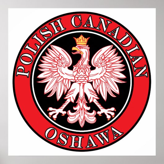 Oshawa Poolse Canadese adelaar Poster (Voorkant)