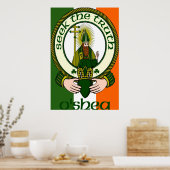 O'Shea Clan Motto Poster Print (Keuken)
