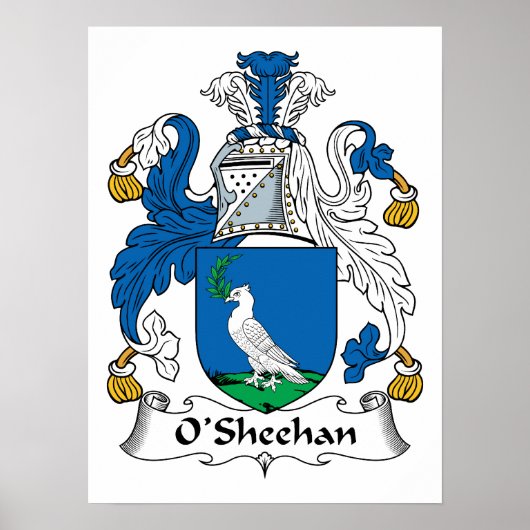 O'Sheehan Family Crest Poster (Voorkant)