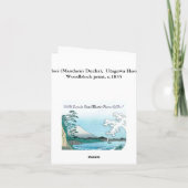 Oshidori (Mandarin Eenden), Fijn Art. Hiroshige Kaart (Achterkant)