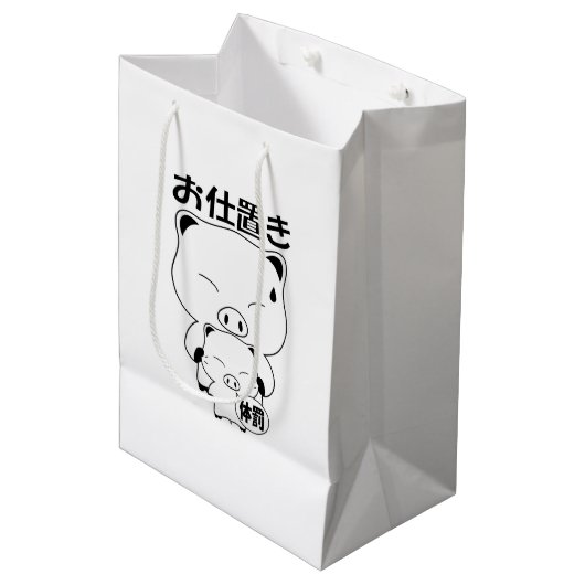 Oshioki Gift Bags Medium Cadeauzakje (Voorkant Gekanteld)
