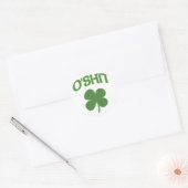 O'Shit Irish Shamrock Ronde Sticker (Envelop)