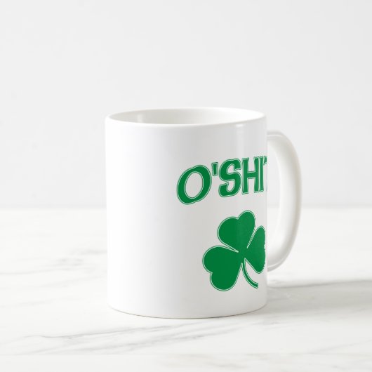 O'Shit Irsh Shamrock Koffiemok (Voorkant rechts)