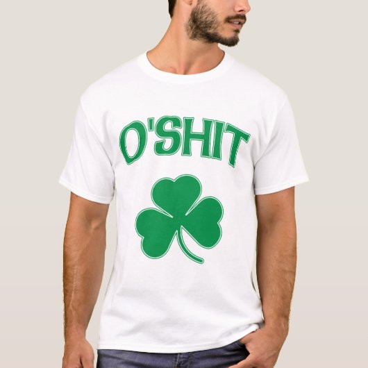 O'Shit Irsh Shamrock T-shirt (Voorkant)