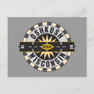 Oshkosh, luchthaven WI OSH Briefkaart