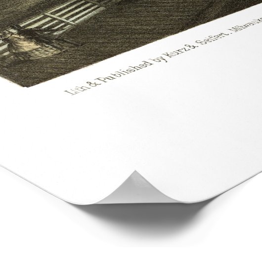 Oshkosh, WI Panoramic Map - 1850 Poster (Hoek)