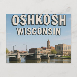 Oshkosh Wisconsin ansichtkaart Briefkaart