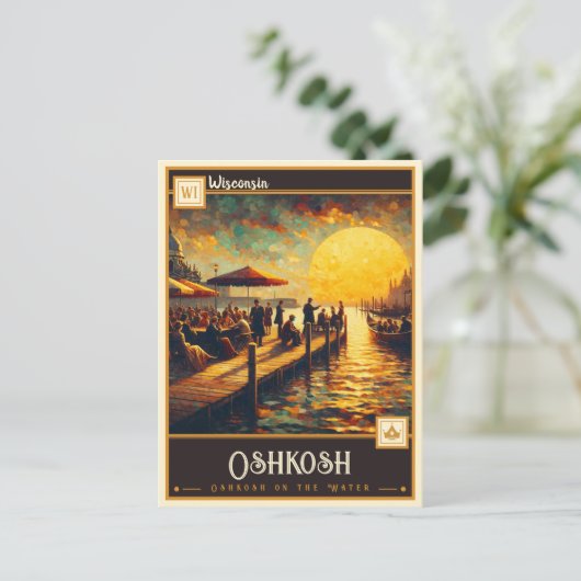 Oshkosh, Wisconsin |  Briefkaart (Staand voorkant)