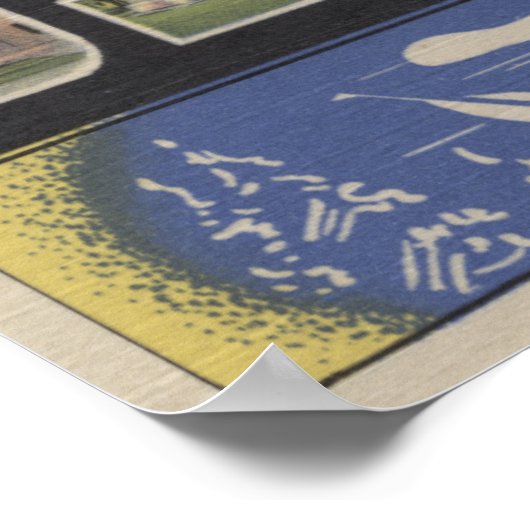 Oshkosh, Wisconsin - Grote letterscènes Poster (Hoek)