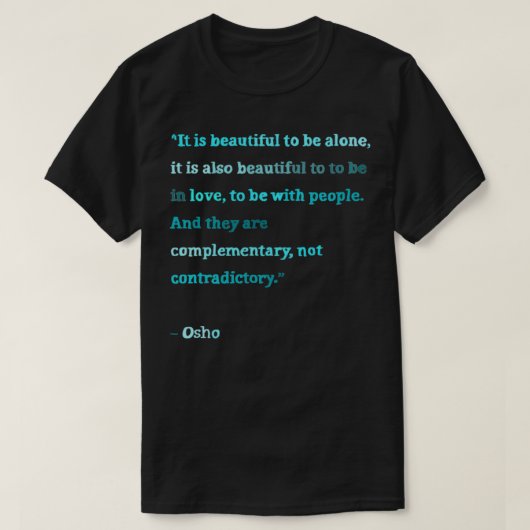 Osho citeert Klassieke TShirt (Design voorkant)