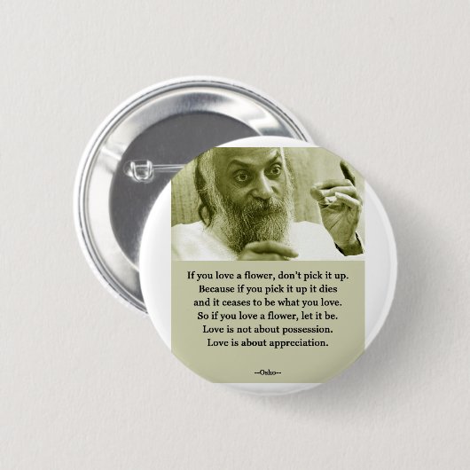 Osho Ronde Button 5,7 Cm (Voorkant /achterkant)