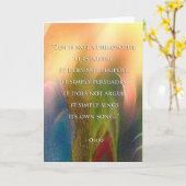 Osho Zen quote Kaart (Gele Bloem)