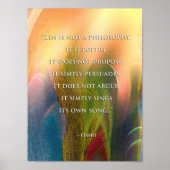 Osho Zen quote poster/print Poster (Voorkant)