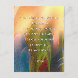 Osho Zen quote-uitnodiging Kaart