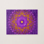 osholo Paarse mandala Legpuzzel (Horizontaal)