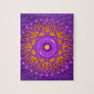 osholo Paarse mandala Legpuzzel