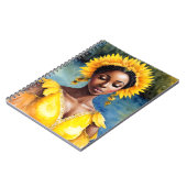 Oshun African Orisha Waterverf Kunst Notitieboek (Linkerzijde)