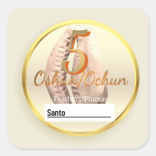 Oshun Ebo/Ocha stickers (Voorkant)