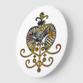 Oshun Goddess Veve Sigil Grote Klok (Hoek)