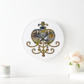 Oshun Goddess Veve Sigil Grote Klok (Huis)