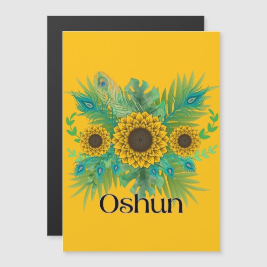 Oshun Goddess Zonnebloemen (Voorkant / Achterkant)